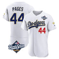 LA.Dodgers #44 Andy Pages Player Gold White World Series 2026 Collection Stadium Limited Elite Gdoa Stitched Jerseys