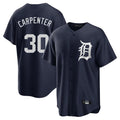D.Tigers #30 Kerry Carpenter Player Navy Game Home Gdoa Stitched Jerseys