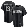 S.Diego Padres #13 Manny Machado Player Black Home Game Gdoa Stitched Jerseys