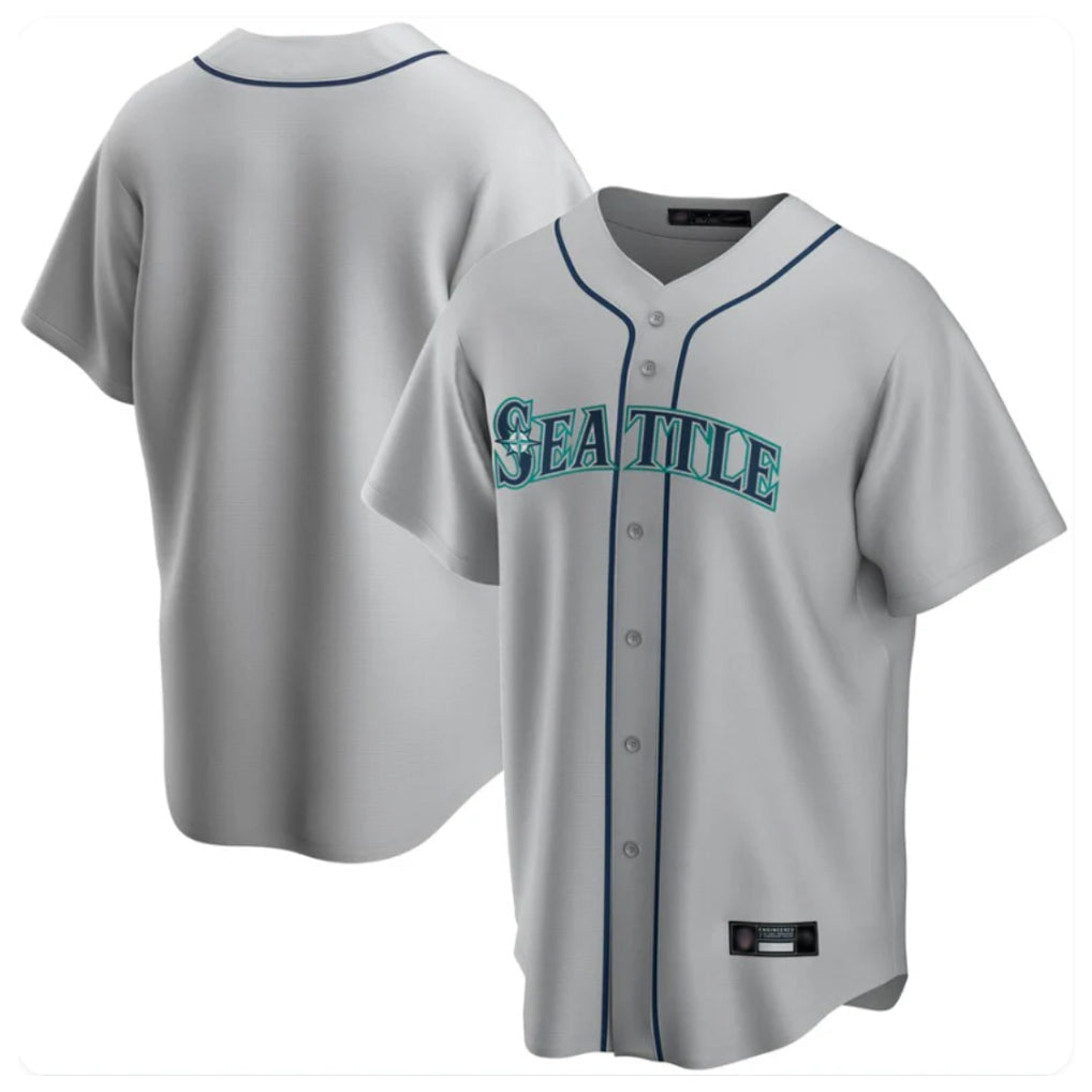 S.Mariners ## Mariners Blank Player Gray Home Game Gdoa Stitched Jerseys