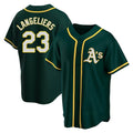 Athletics #23 Shea Langeliers Player Green Replica Alternate Stitched Jerseys
