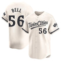 M.Twins #56 Josh Bell Player Cream Home Limited Gdoa Stitched Jerseys