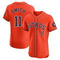 H.Astros #11 Cam Smith Player Orange Home Limited Elite Gdoa Stitched Jerseys