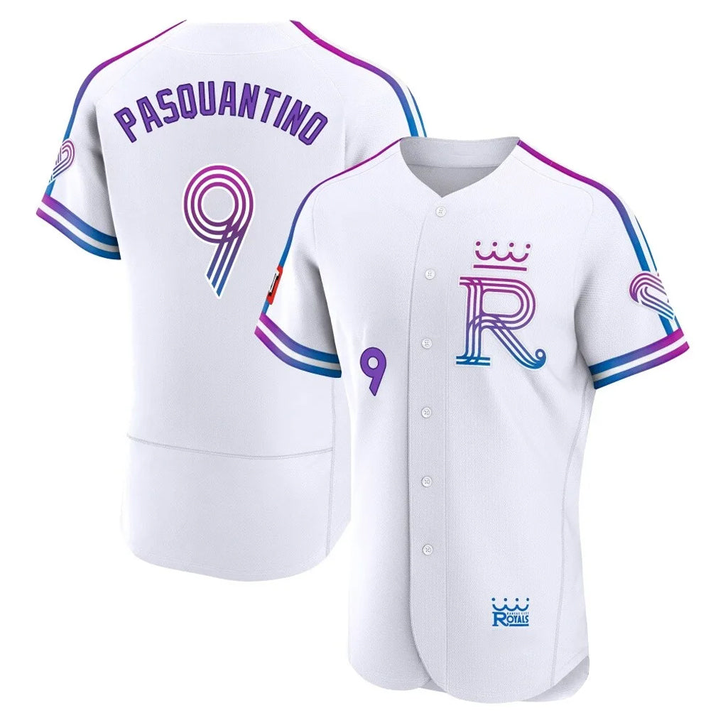 KC.Royals #9 Vinnie Pasquantino Player White 2026 City Connect Limited Elite Home Gdoa Stitched Jerseys
