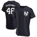 NY.Yankees #48 Paul Goldschmidt Player Navy Limited Elite Home Gdoa Stitched Jerseys