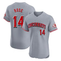 C.Reds #14 Pete Rose Player Gray Limited Elite Home Gdoa Stitched Jerseys