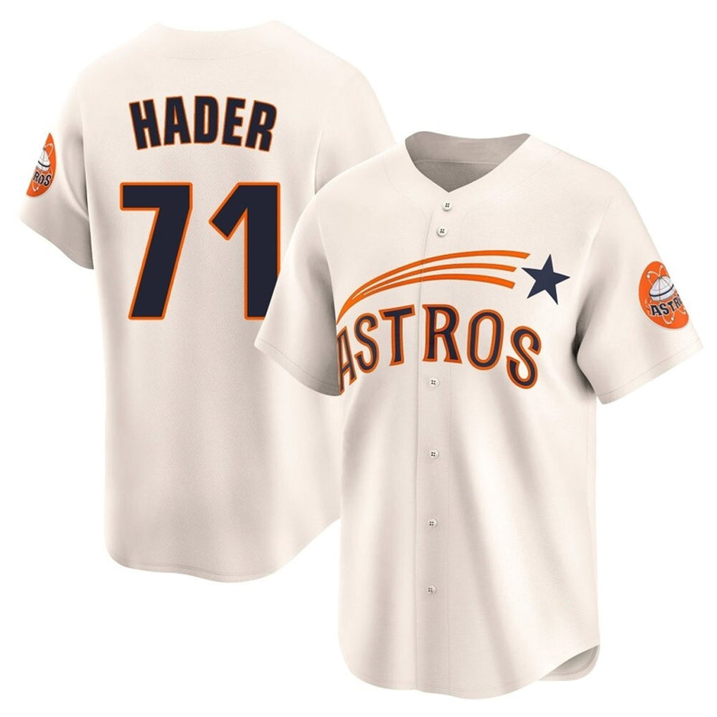 H.Astros #71 Josh Hader Player Cream Throwback Cooperstown Collection Limited Gdoa Stitched Jerseys
