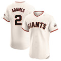 SF.Giants #2 Willy Adames Player Cream Home Limited Elite Stitched Jerseys