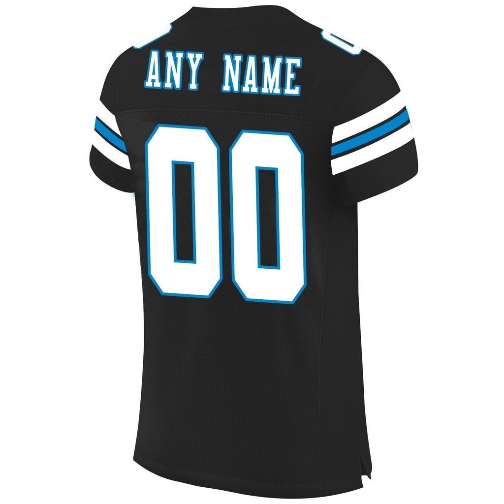 Custom C.Panther Football Personalize Design Black Stitched Name And Number Christmas Birthday Gift