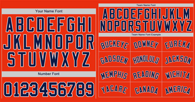 Custom Orange Navy-White Bull Classic Style Authentic Baseball Jersey