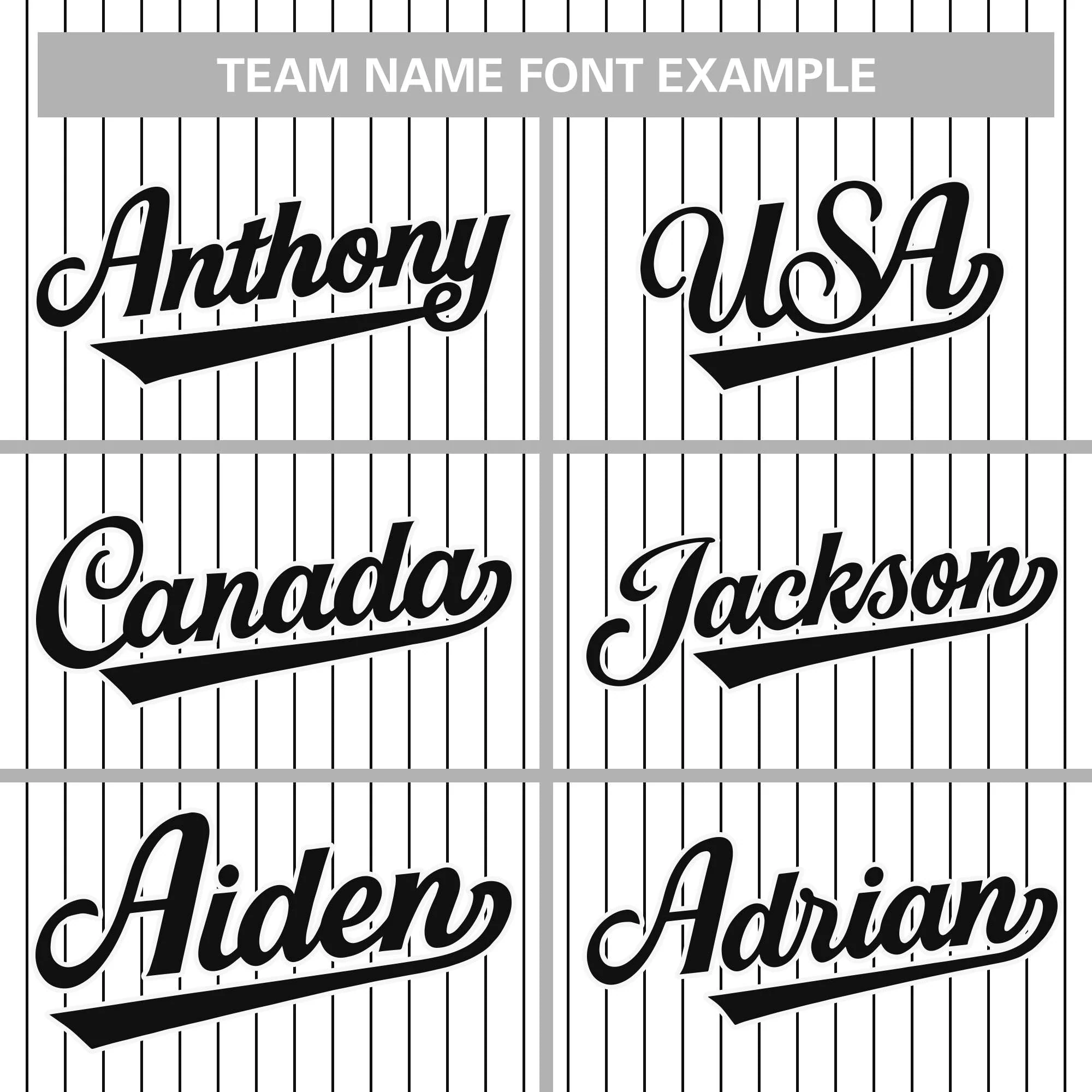 Custom Pinstripe Baseball Jersey Button Down Shirt Personalized for AdultsYouth