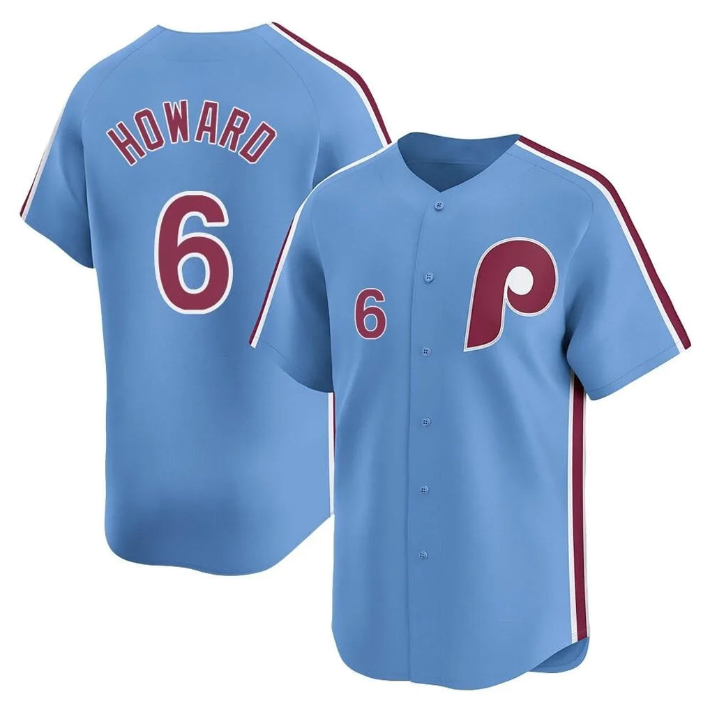 P.Phillies #6 Ryan Howard Player Light Blue Home Limited Stitched Jerseys
