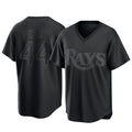 T.Bay Rays #44 Ryan Pepiot Player Black Home Game Stitched Jerseys