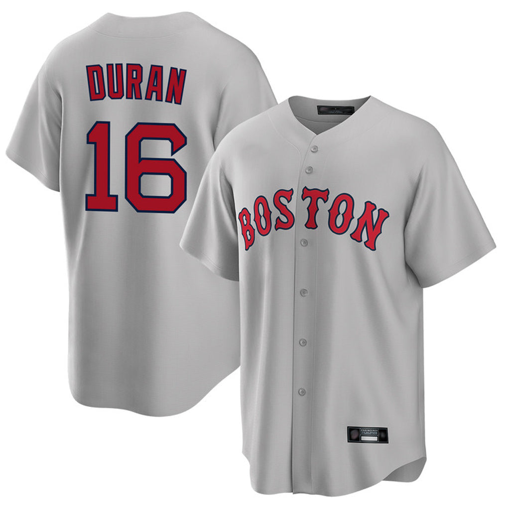 B.Red Sox #16 Jarren Duran Player Gray Road Home Game Gdoa Stitched Jerseys