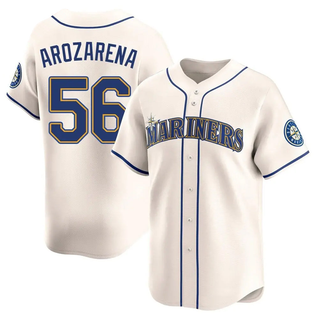 S.Mariners #56 Randy Arozarena Player Cream Home Limited Stitched Jerseys