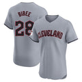 C.Guardians #28 Tanner Bibee Player Gray Road Limited Elite Home Gdoa Stitched Jerseys