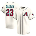 A.Diamondbacks #23 Zac Gallen Player Cream Game Limited Stitched Jerseys