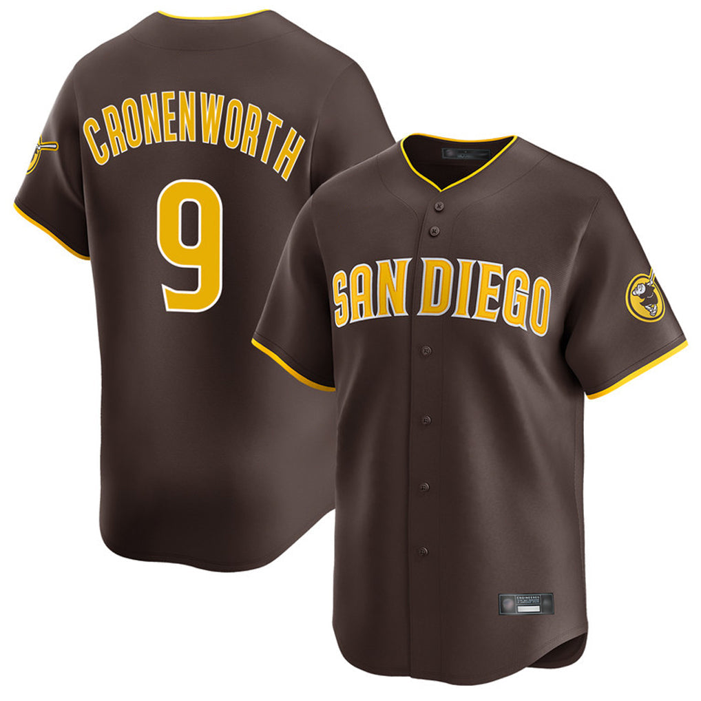 S.Diego Padres #9 Jake Cronenworth Player Brown Home Limited Stitched Jerseys