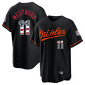B.Orioles #11 Jordan Westburg Player Black USA 250 Fourth of July Home Game Gdoa Stitched Jerseys