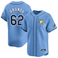 T.Bay Rays #62 Jonathan Aranda Player Light Blue Home Limited Stitched Jerseys
