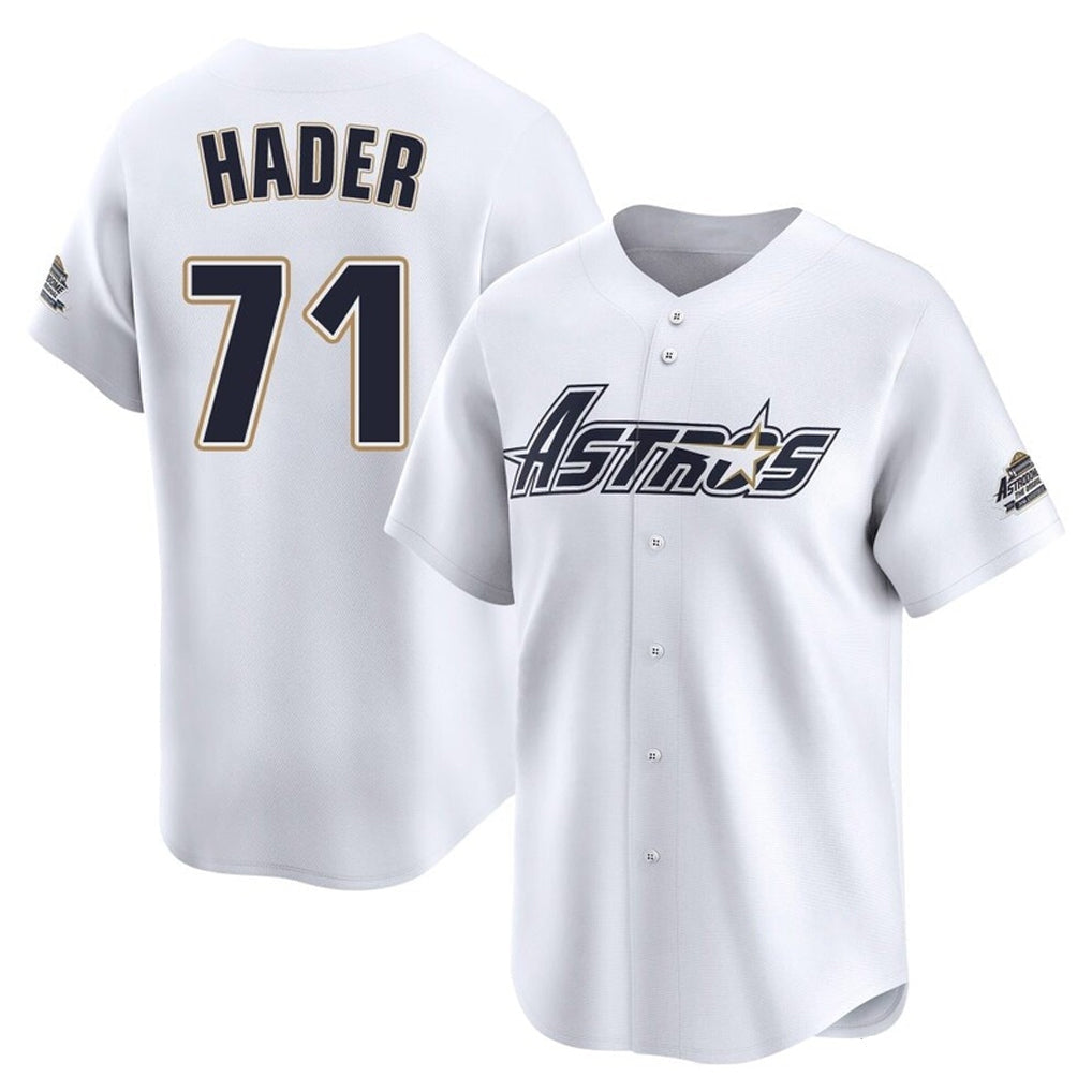 H.Astros #71 Josh Hader Player White Throwback Cooperstown Collection Limited Gdoa Stitched Jerseys