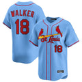 St. Louis Cardinals #18 Jordan Walker Player Light Blue Home Limited Stitched Jerseys