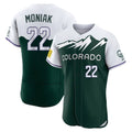 C.Rockies #22 Mickey Moniak Player Green City Connect Limited Elite Home Gdoa Stitched Jerseys