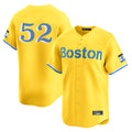 B.Red Sox #52 Wilyer Abreu Player Yellow Limited Home Game Gdoa Stitched Jerseys