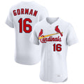 St. Louis Cardinals #16 Nolan Gorman Player White Home Limited Elite Gdoa Stitched Jerseys