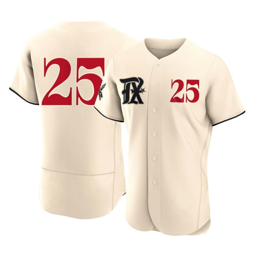 T.Rangers #25 Buddy Bell Player Cream Limited City Connect Stitched Jerseys
