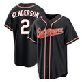 B.Orioles #2 Gunnar Henderson Player Black Out Home Game Gdoa Stitched Jerseys