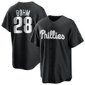 P.Phillies #28 Alec Bohm Player Black Home Game Stitched Jerseys