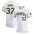 P.Pirates #32 Henry Davis Player White Home Limited Elite Gdoa Stitched Jerseys