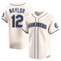 S.Mariners #12 Josh Naylor Player Cream Home Limited Stitched Jerseys