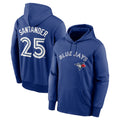 T.Blue Jays #25 Anthony Santander Player Royal Performance Pullover Hoodie
