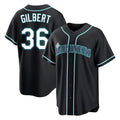 S.Mariners #36 Logan Gilbert Player Black Fashion Home Limited Gdoa Stitched Jerseys
