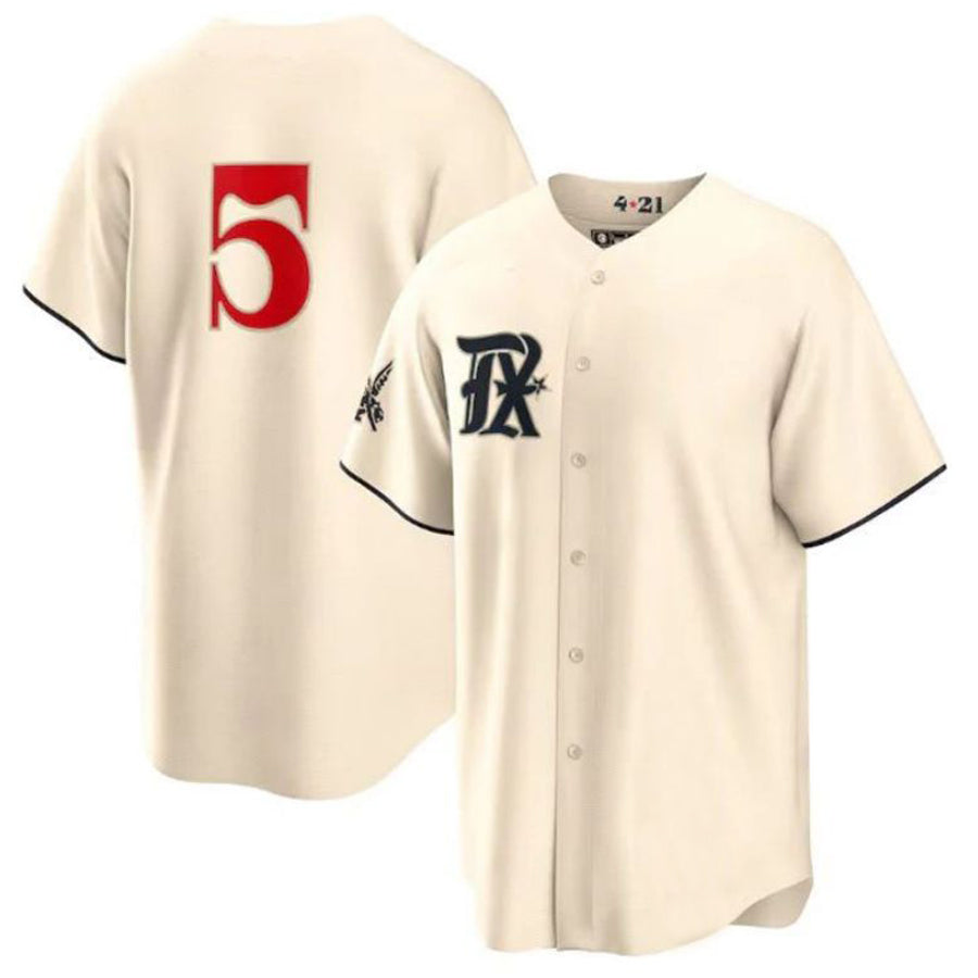 T.Rangers #5 Corey Seager Player Cream City Connect Replica Gdoa Stitched Jerseys