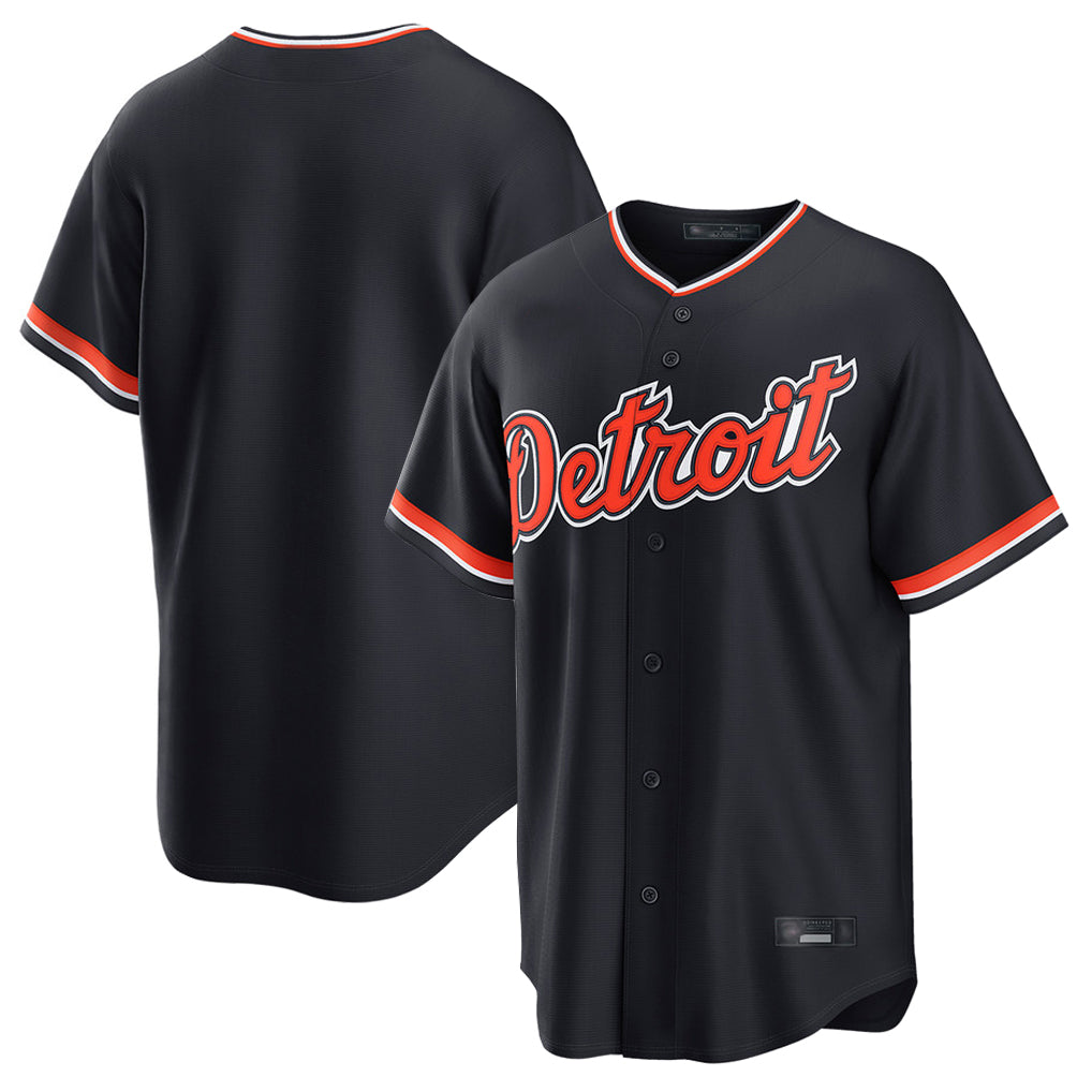 D.Tigers ## Tigers Blank Player Navy Home Game Gdoa Stitched Jerseys