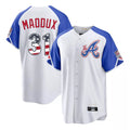 A.Braves #31 Greg Maddux Player White USA 250 Fourth Of July City Connect Home Game Gdoa250Ys Stitched Jerseys