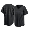 S.Diego Padres #58 Wandy Peralta Player Black Pitch Fashion Game T-shirt Stitched Jerseys