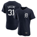 D.Tigers #31 Riley Greene Player Navy Limited Elite Home Gdoa Stitched Jerseys