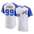 A.Braves #99 Spencer Strider Player White City Connect Limited Elite Home Game Gdoa Stitched Jerseys