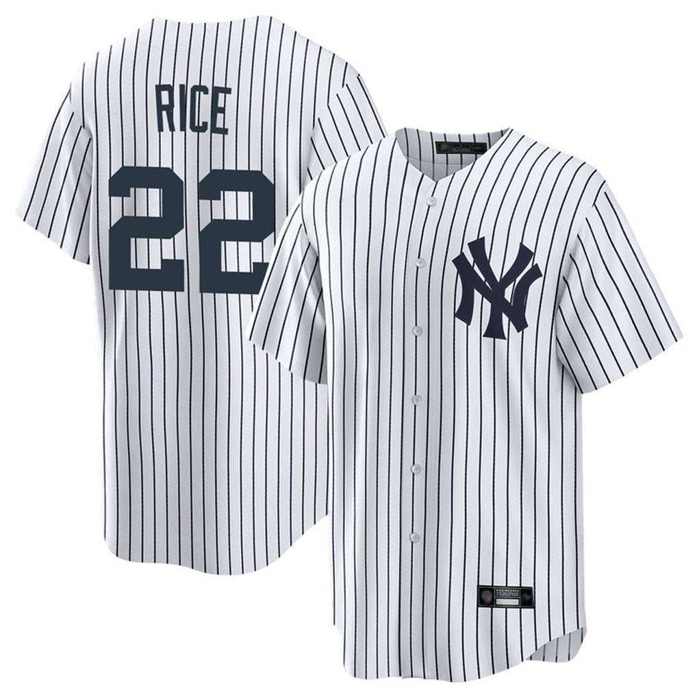 NY.Yankees #22 Ben Rice Player White Game Home Stitched Jerseys