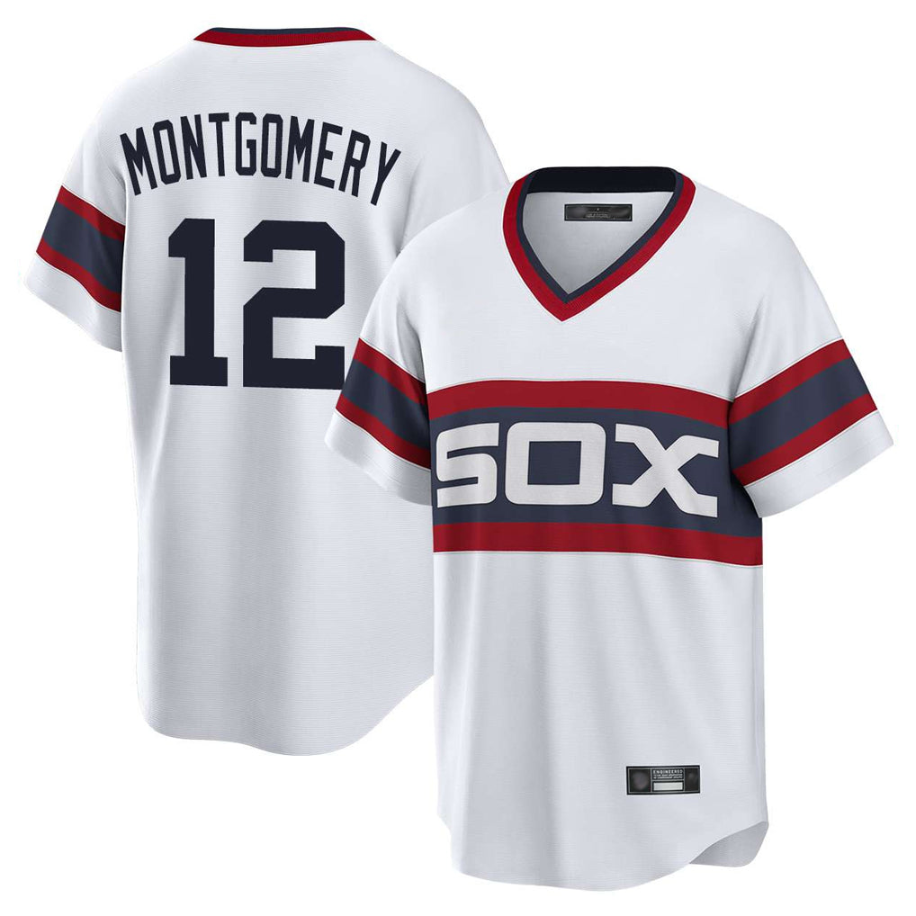 C.White Sox #12 Colson Montgomery Player White T-shirt Home Game Gdoa Stitched Jerseys