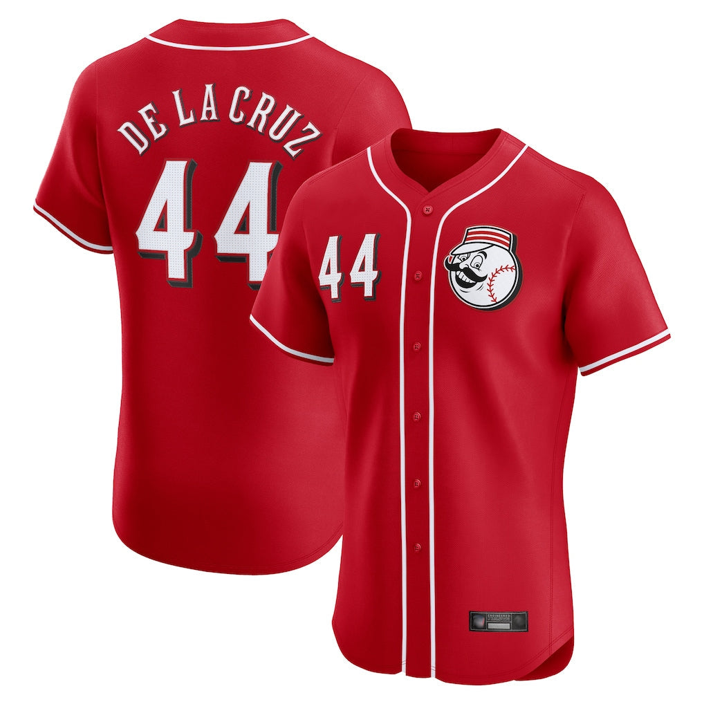 C.Reds #44 Elly De La Cruz Player Red Limited Elite Home Game Gdoa Stitched Jerseys