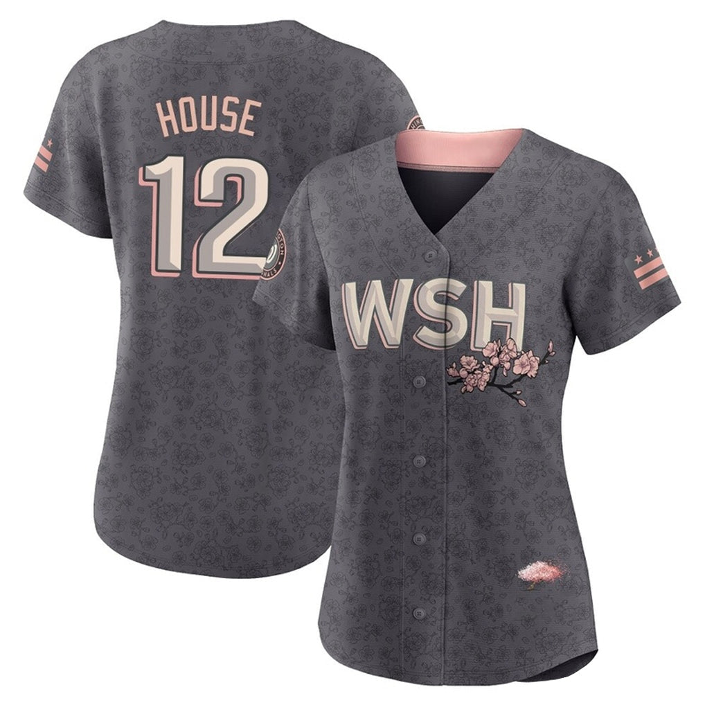 W.Nationals #12 Brady House Player Gray City Connect Stitched Jerseys