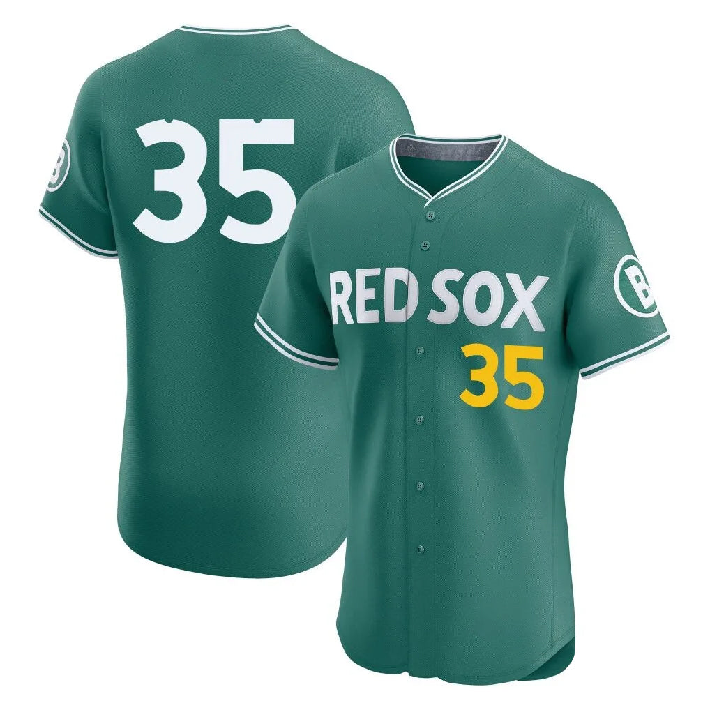 B.Red Sox #35 Garrett Crochet Player Green City Connect Limited Elite Home Game Gdoa Stitched Jerseys