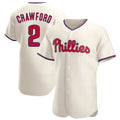 P.Phillies #2 Justin Crawford Player Cream Home Limited Elite Stitched Jerseys