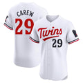 M.Twins #29 Rod Carew Player White Home Limited Elite Gdoa Stitched Jerseys