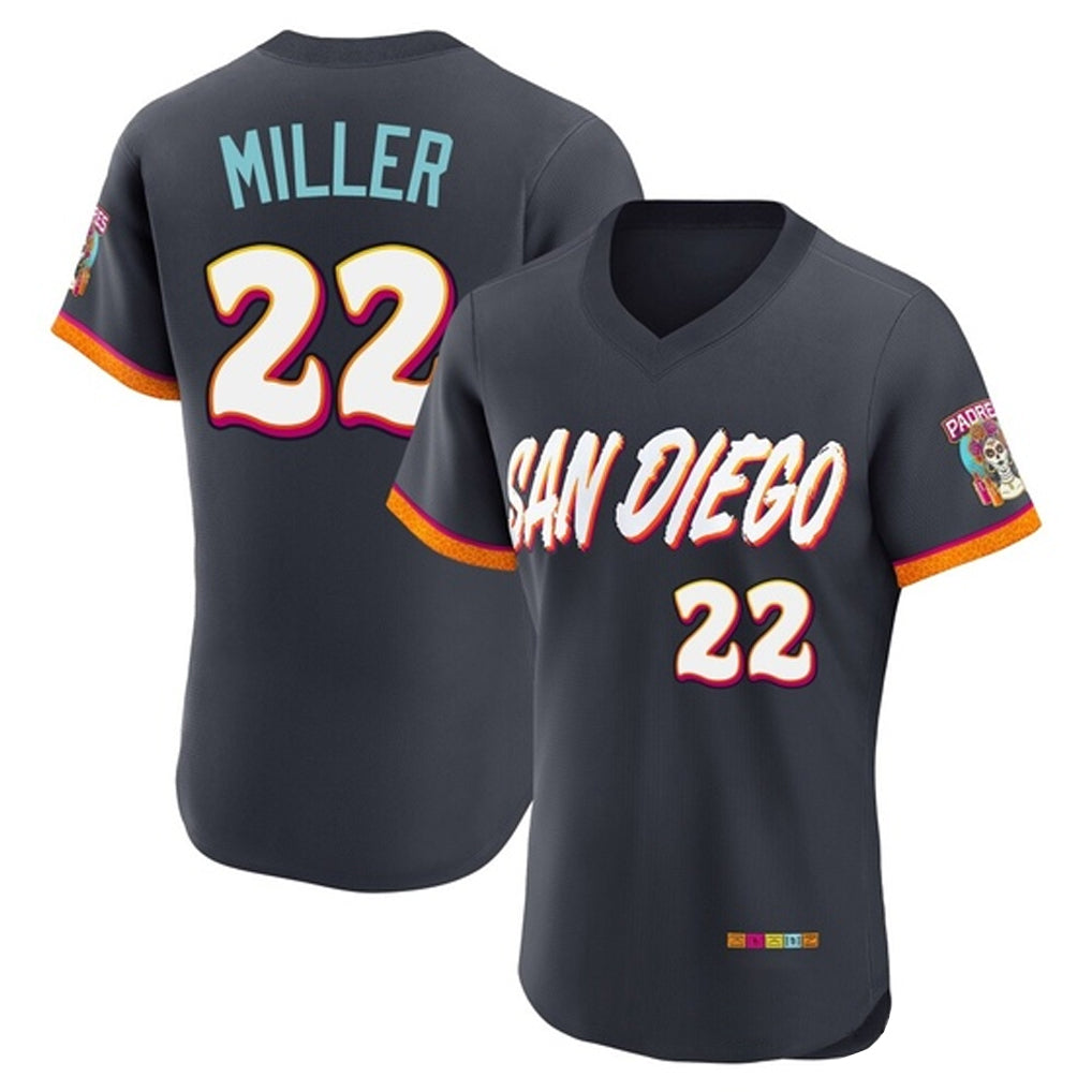 S.Diego Padres #22 Mason Miller Player Obsidian 2026 City Connect Home Limited Elite T-shirt Gdoa Stitched Jerseys